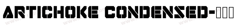 Artichoke Condensed字体转换